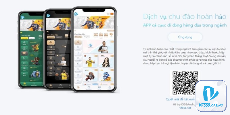 Ứng dụng vf555 thiết kế rất đẹp mắt, gọn nhẹ